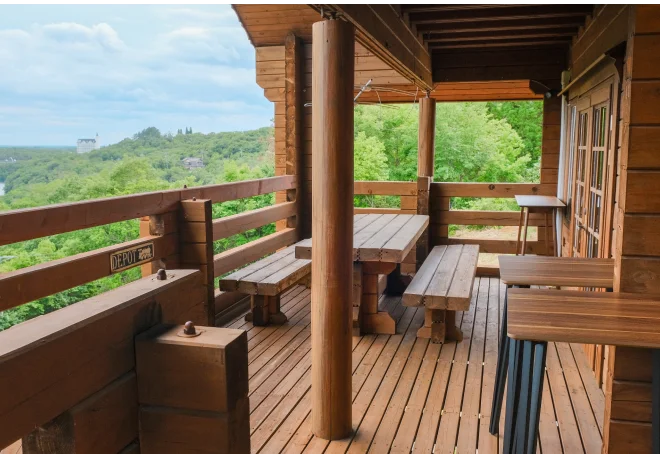THE山将軍のBBQベランダ