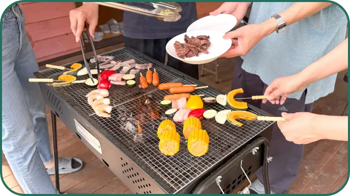 BBQをしているイメージ画像