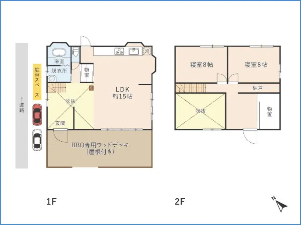 湖西 葉隠庵の間取り図