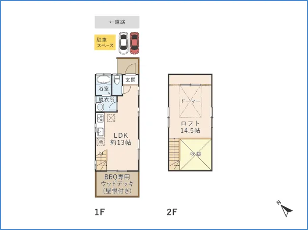 LakesideHouse 高島の間取り図