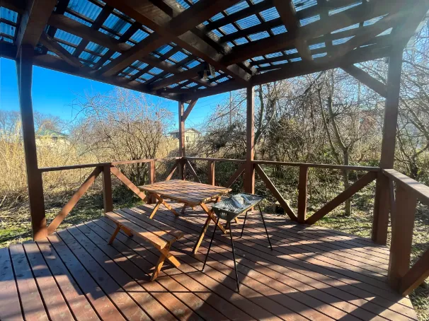 LakesideHouse 高島のBBQウッドデッキ