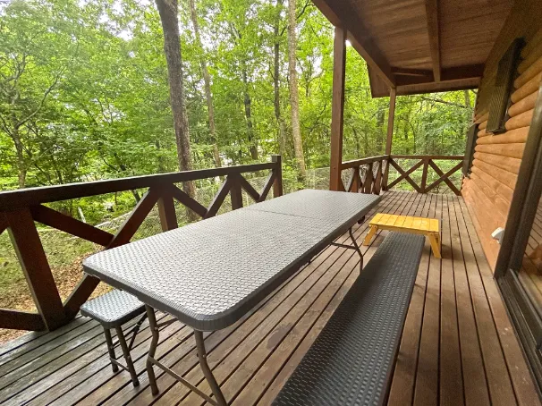 林亭 宿-SHUKU-のBBQウッドデッキ